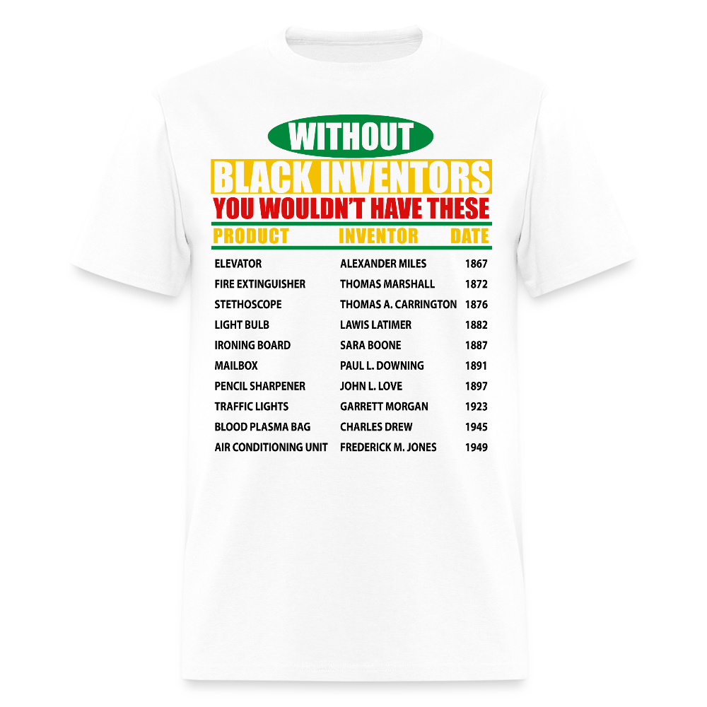 Black History Inventors Celebrate Black Innovation T-Shirt - white