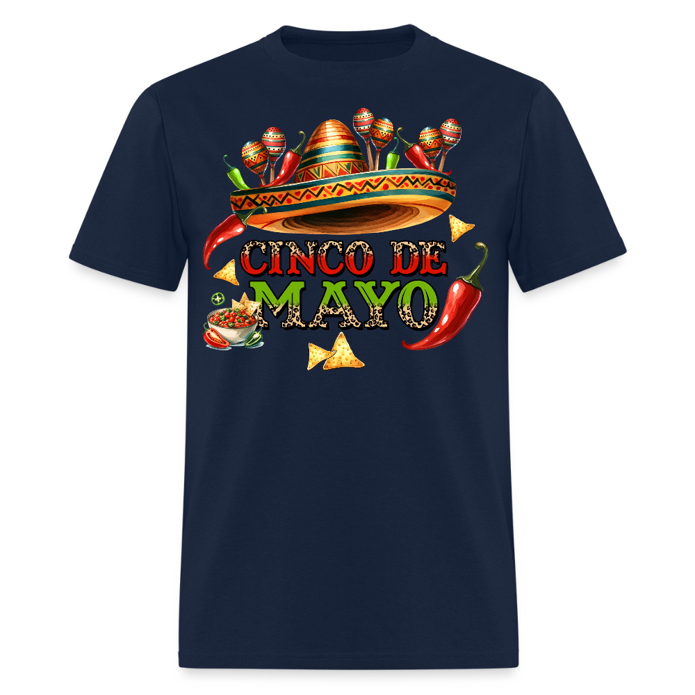 Cinco De Mayo Party Outfit For Men Mexican fiesta T-shirt - navy