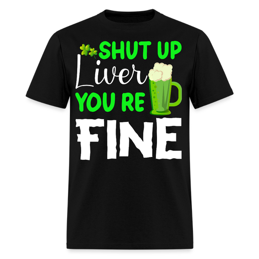 Funny St Patrick’s Day Beer Drinking T-shirt - black