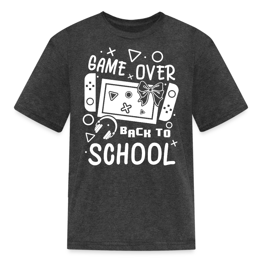 Boys Back To School Gaming T-Shirt - heather black