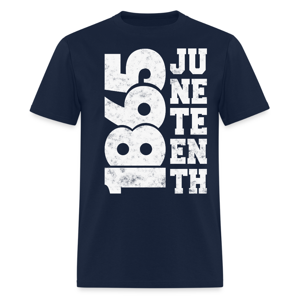 1865 Juneteenth Freedom Day T-Shirt - navy