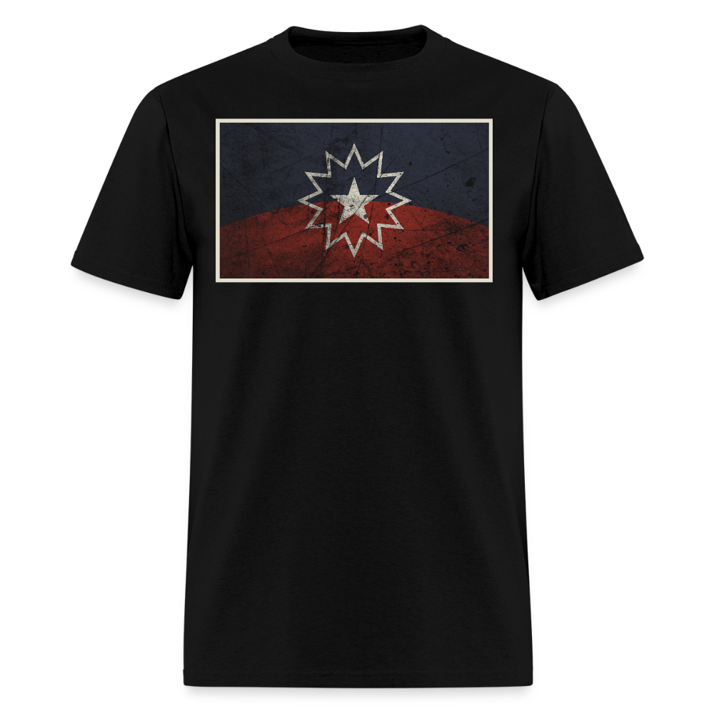 African American Emancipation Flag T-Shirt - black