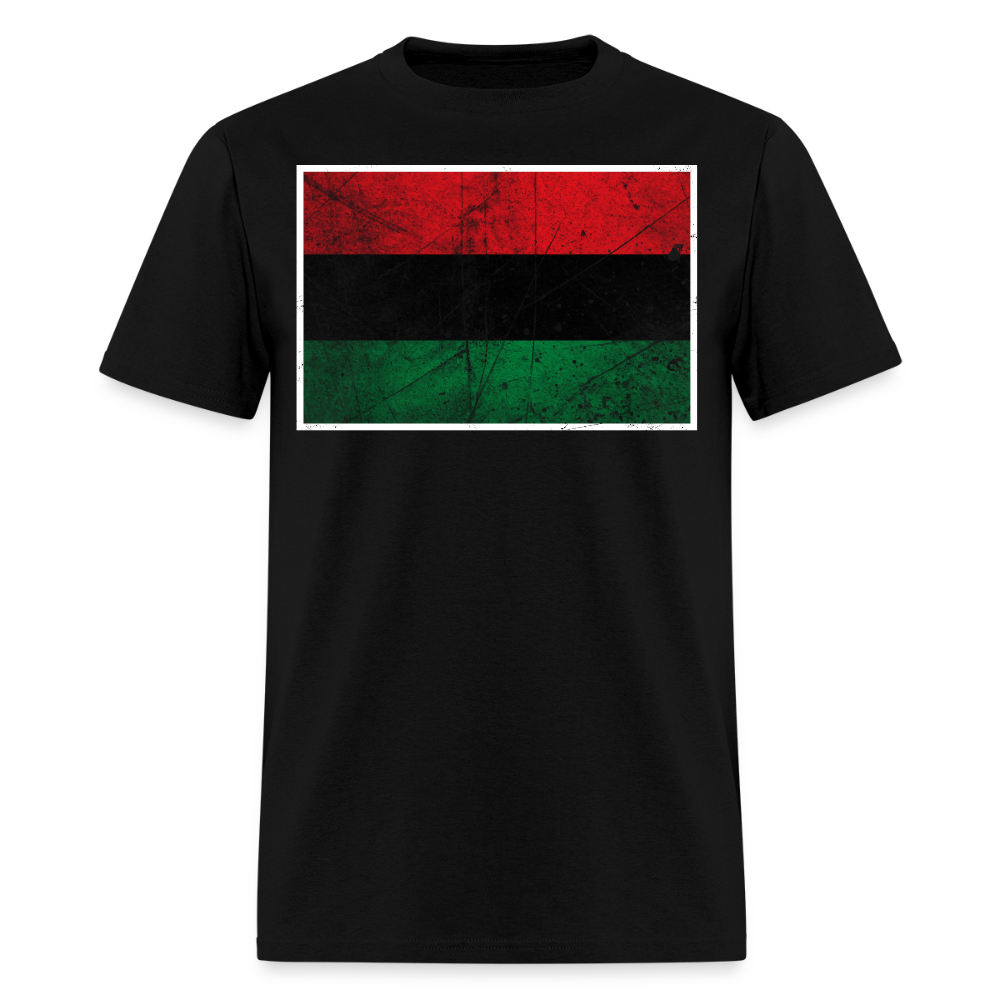 Pan African American Flag Juneteenth Celebration T-Shirt - black
