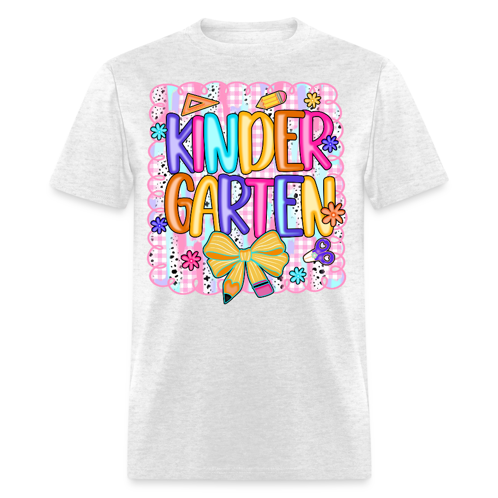 First Day Of Kindergarten Back To School T-Shirt - light heather gray