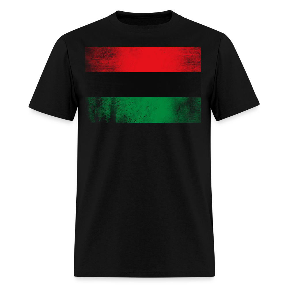 Red Black And Green Flag African Liberation T-Shirt - black