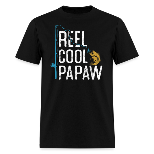 Reel Cool Papaw Fishing Father’s Day T-shirt - black