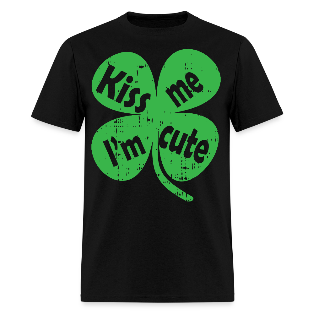 Kiss Me I’m Cute Irish Festival T-shirt - black