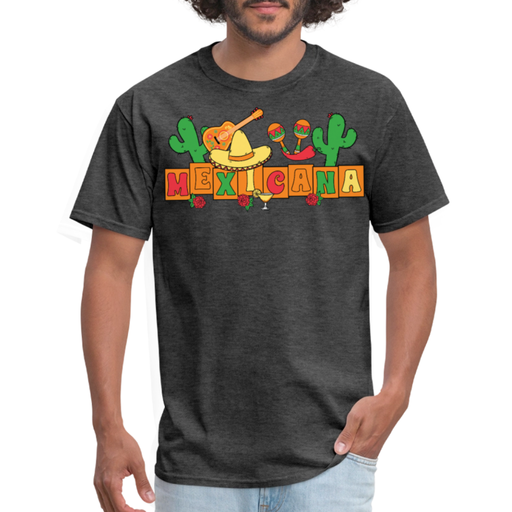 Mexican Fiesta-themed Tee For Parties Funny Fiesta T-shirt - heather black