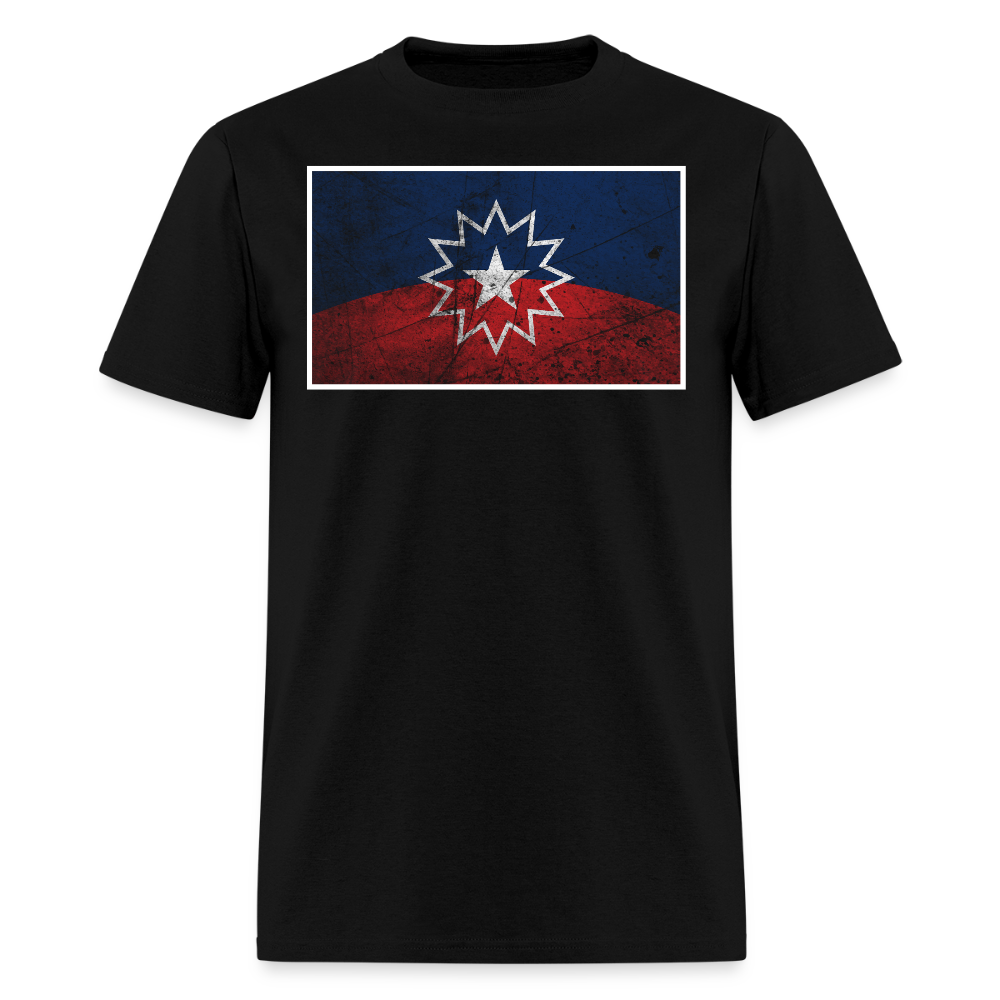 Distressed Juneteenth Flag T-Shirt - black