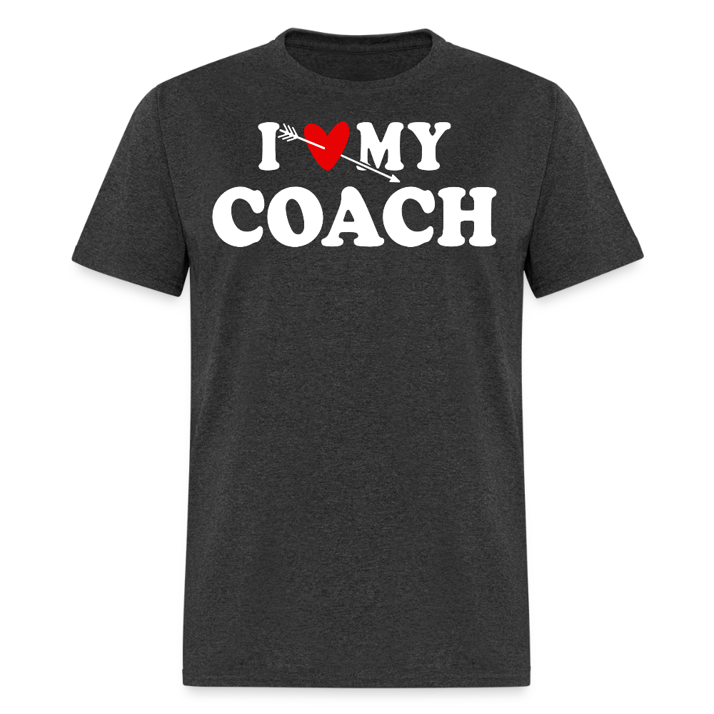 I Love My Coach Appreciation Gift T-shirt - heather black