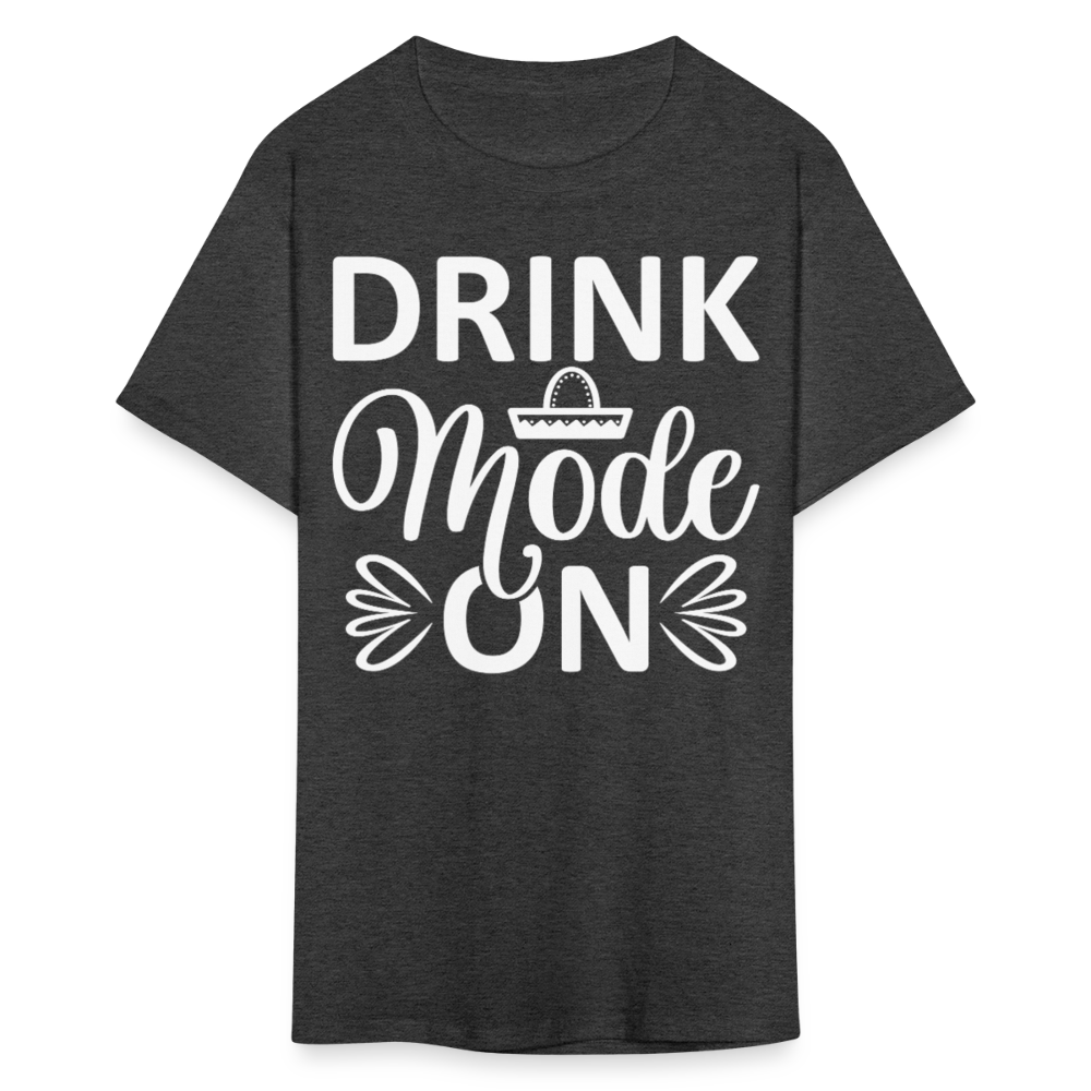 Fiesta Mode On Funny Drinking Party T-Shirt - heather black