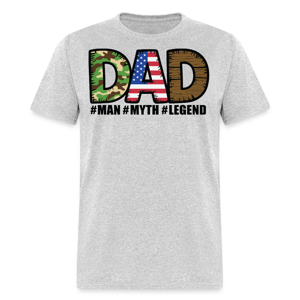 Patriotic Dad Tee For Father’s Day T-shirt - heather gray