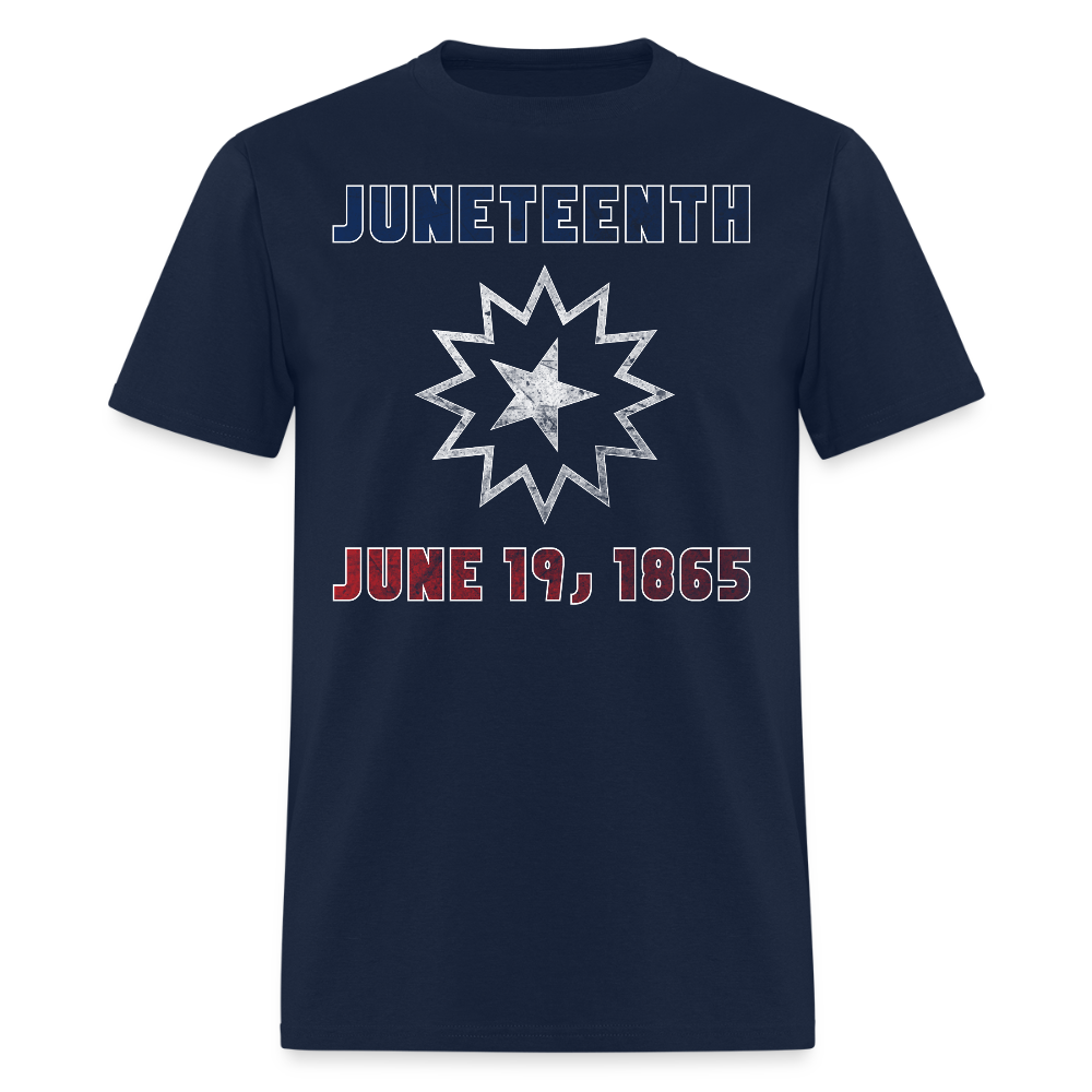 Juneteenth June 19 1865 Black History Pride T-Shirt - navy