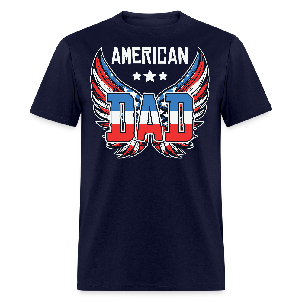 American Dad Tee Father’s Day Gift T-shirt - navy