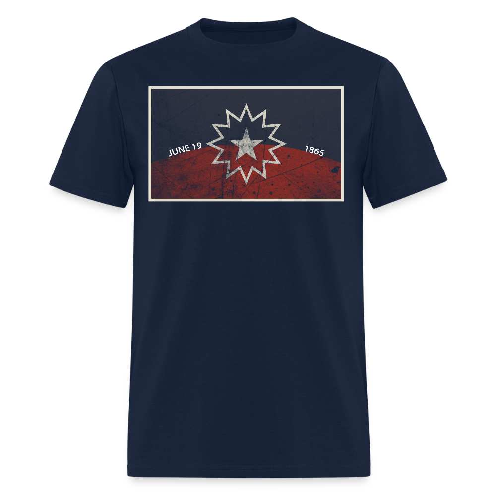 Juneteenth Flag 1865 Emancipation T-Shirt - navy