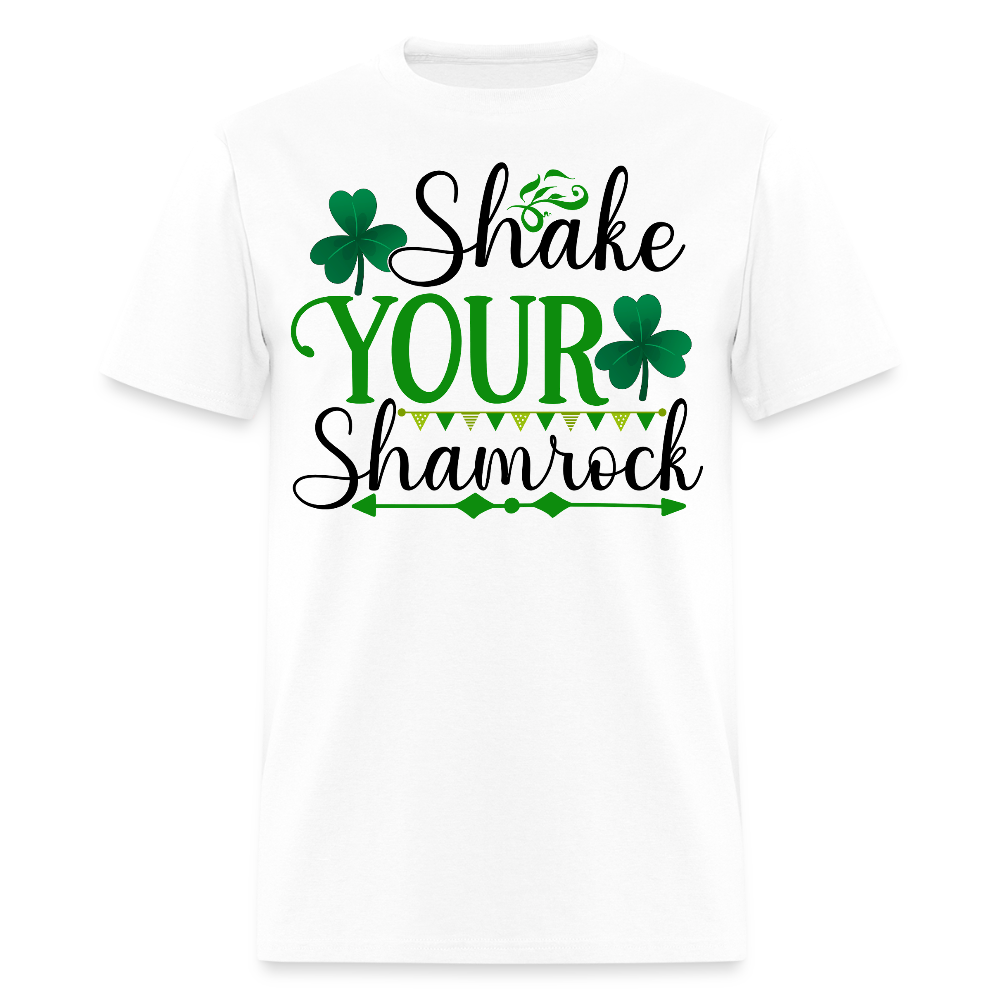 St Paddy’s Day Drinking Tee Shake Your Shamrock T-shirt - white
