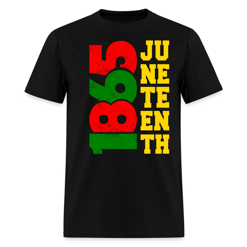 Juneteenth 1865 African American Freedom T-Shirt - black