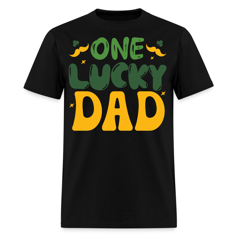 One Lucky Dad St Patrick's Day T-shirt - black
