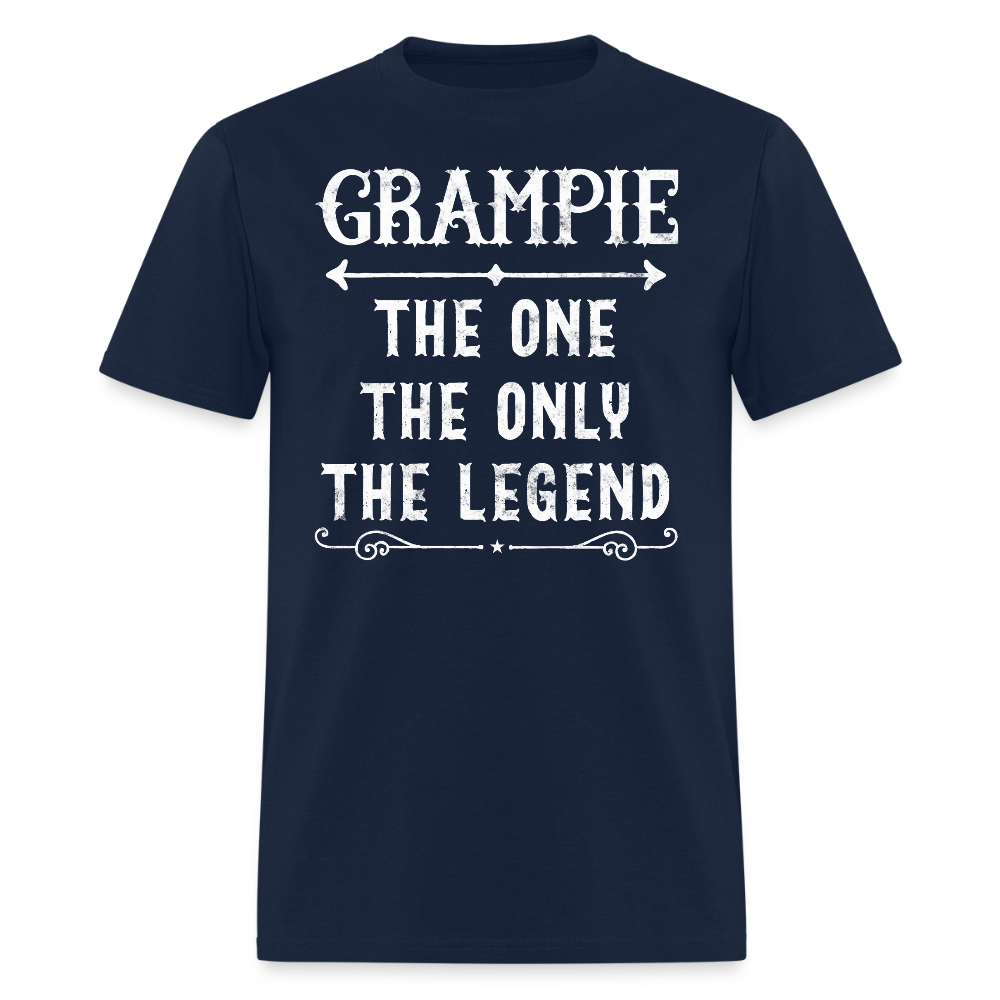 Grampie The Legend Father’s Day Gift T-Shirt - navy