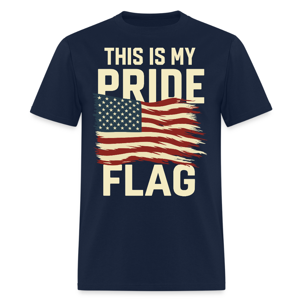 This Is My Pride Flag 4th Of July Patriotic T-Shirt - navy