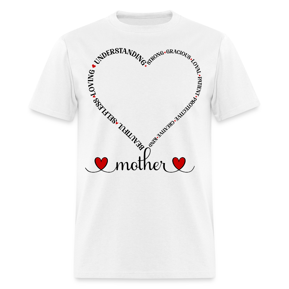 Mother's Day Tee With Heartfelt Messages T-shirt - white