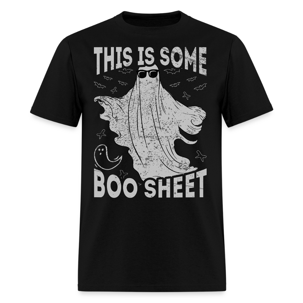 This Is Some Boo Sheet Funny Halloween T-Shirt - black