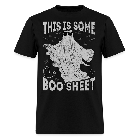 This Is Some Boo Sheet Funny Halloween T-Shirt - black
