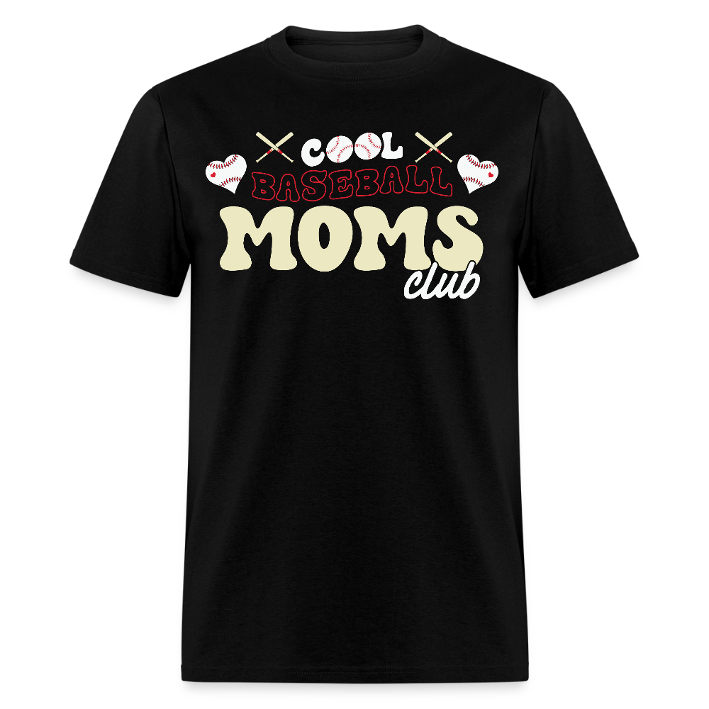 Cool Baseball Mom Club T-shirt - black