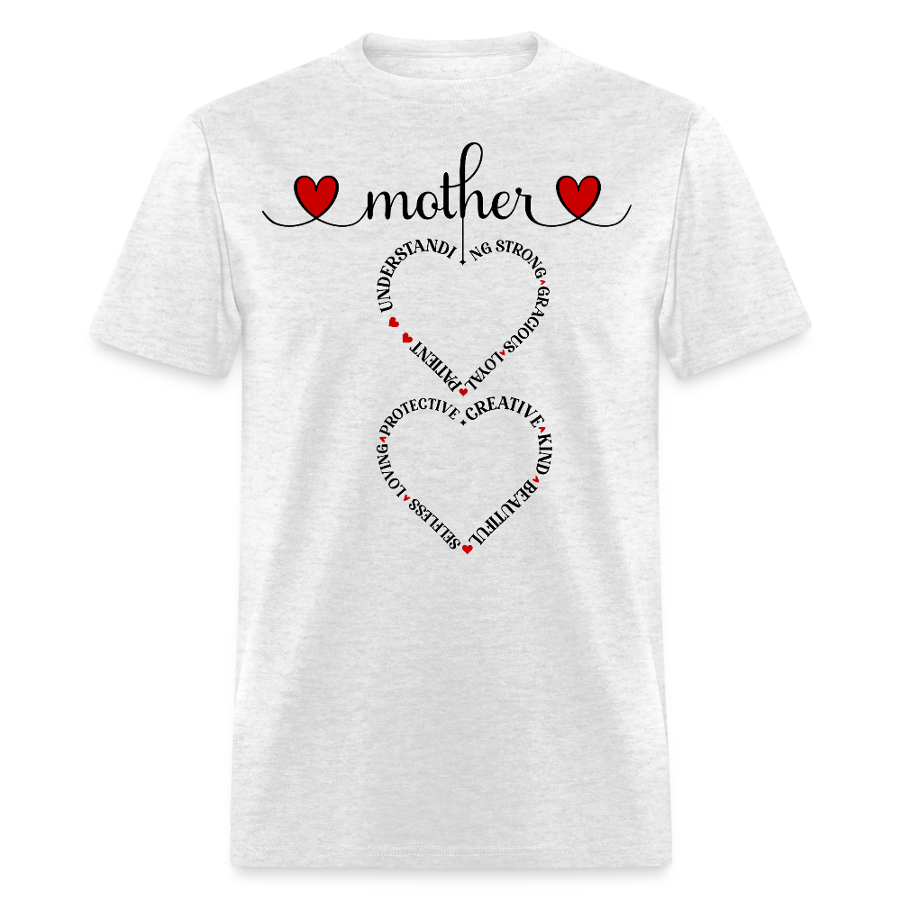 Love For Mom Infinity Mother’s Day Gift T-shirt - light heather gray
