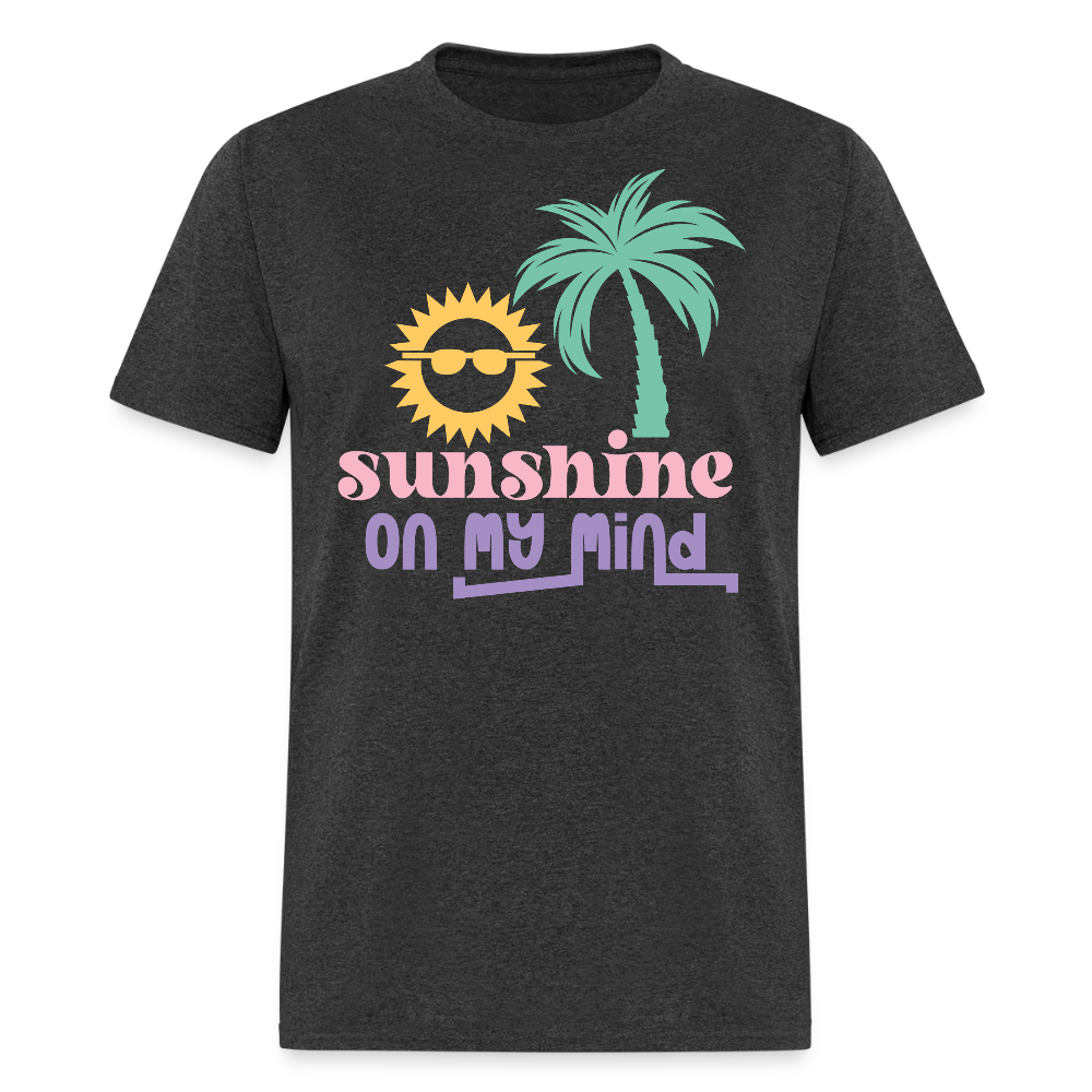Sunshine On My Mind Beach T-shirt - heather black