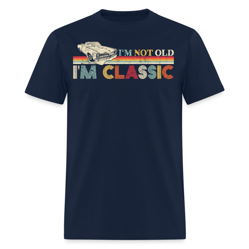 Retro I'm Not Old I'm Classic Auto Mechanic T-Shirt - navy