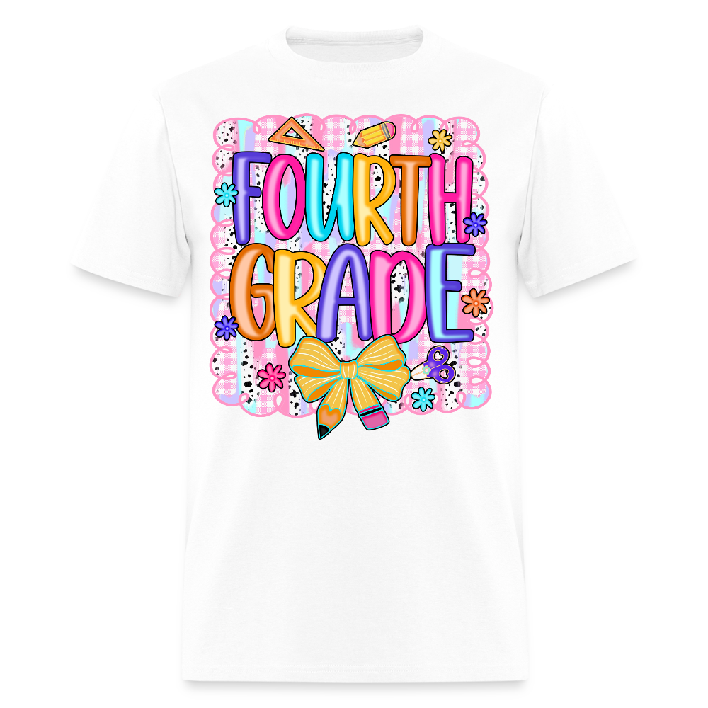 Fourth Grade Back To School Teacher T-Shirt - white