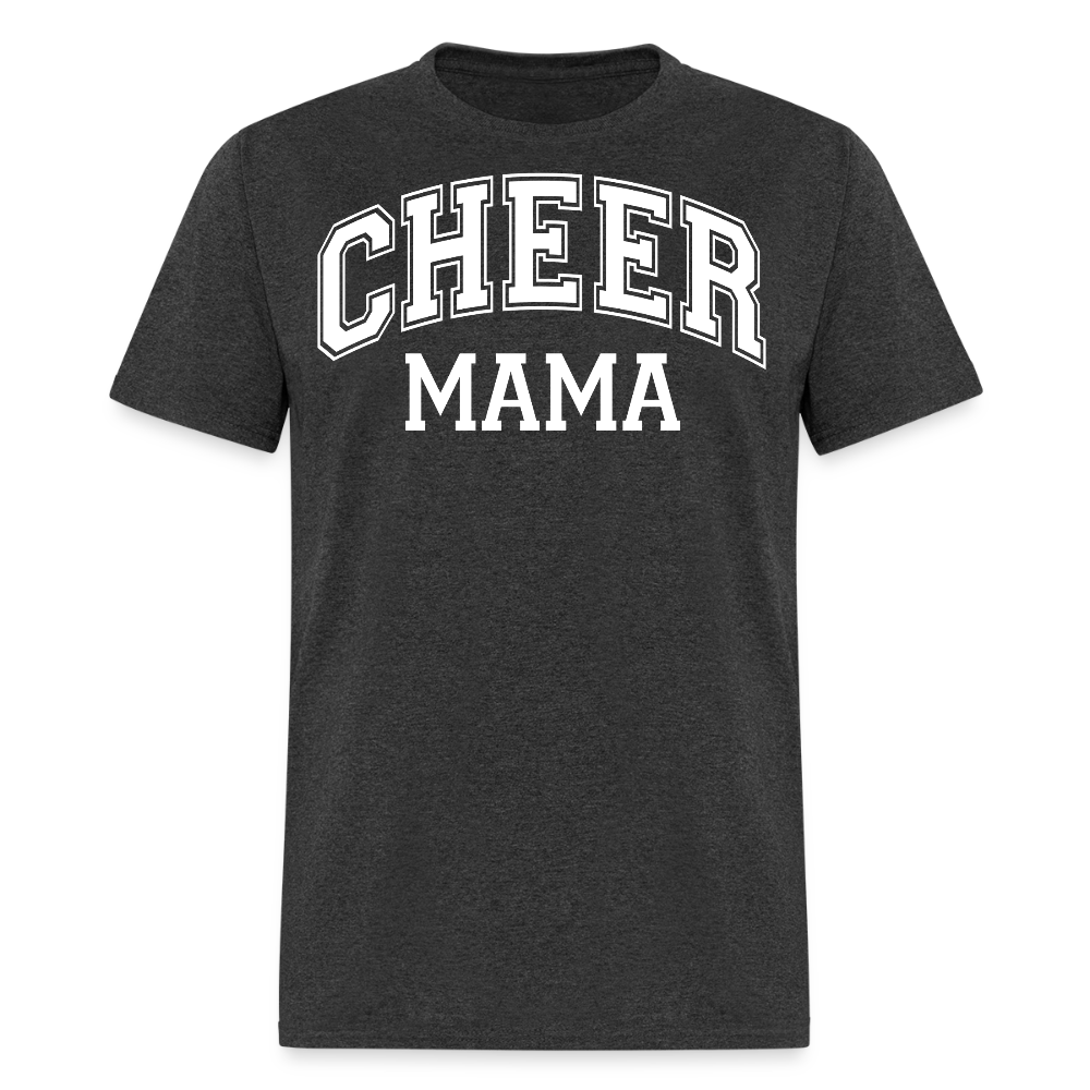 Game Day Tee For Cheer Moms T-shirt - heather black