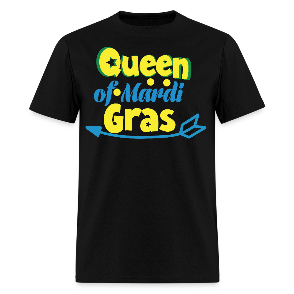 Queen of Mardi Gras Shirt Carnival Festival Celebration T-shirt - black