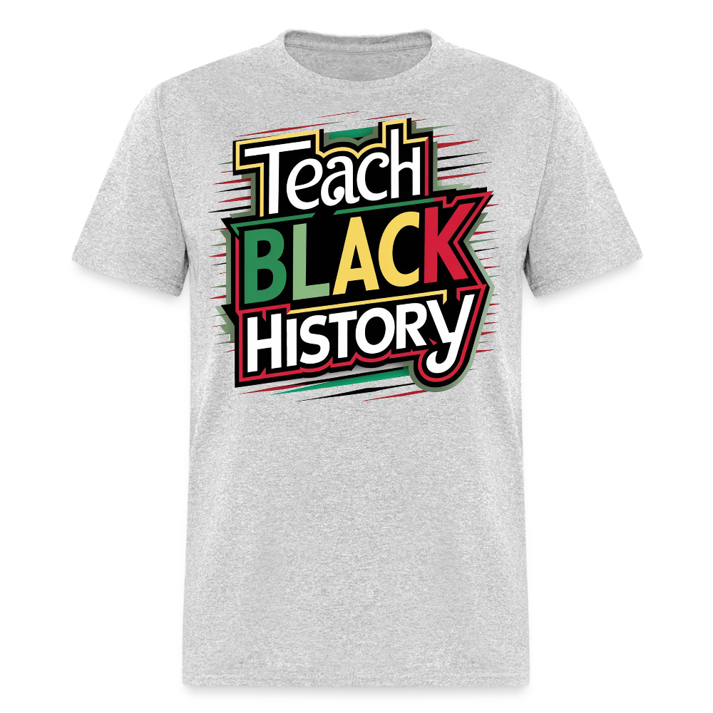 Black History Month Educational T-shirt - heather gray