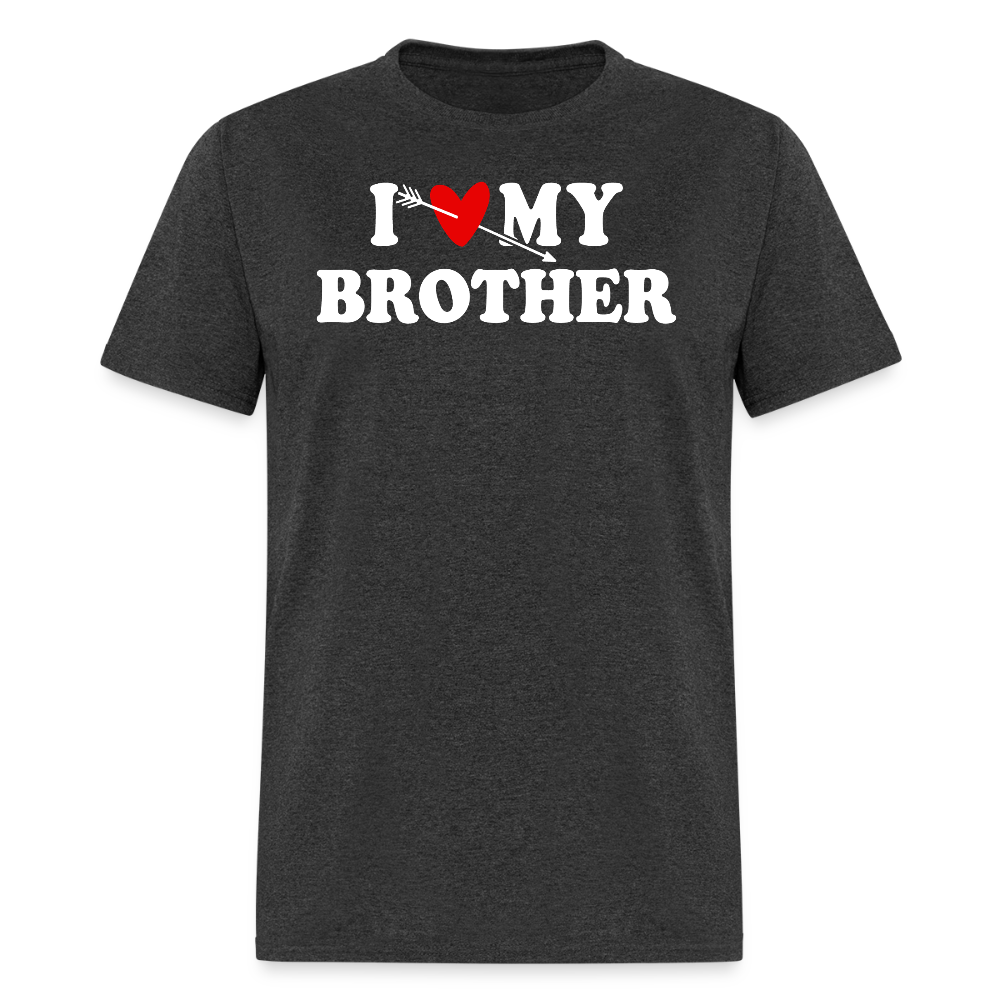 I Love My Brother Sibling Appreciation T-shirt - heather black
