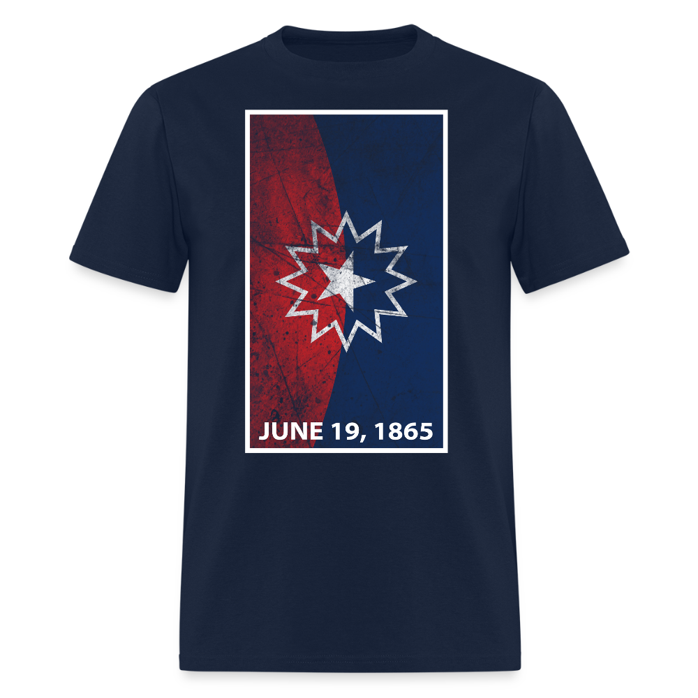 Juneteenth June 19 1865 Commemorative T-Shirt - navy