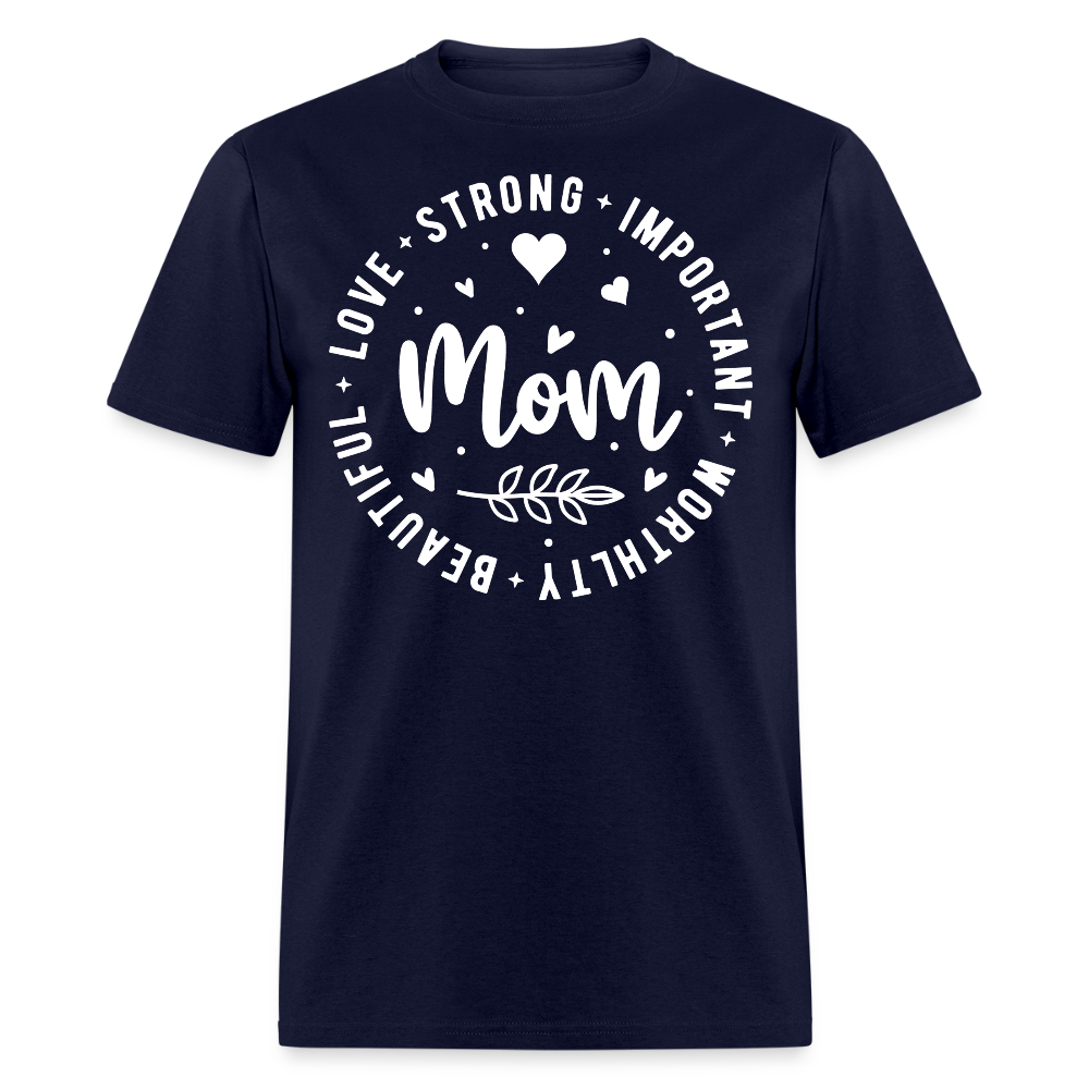 Heartfelt Mother’s Day Gift Mom T-shirt - navy