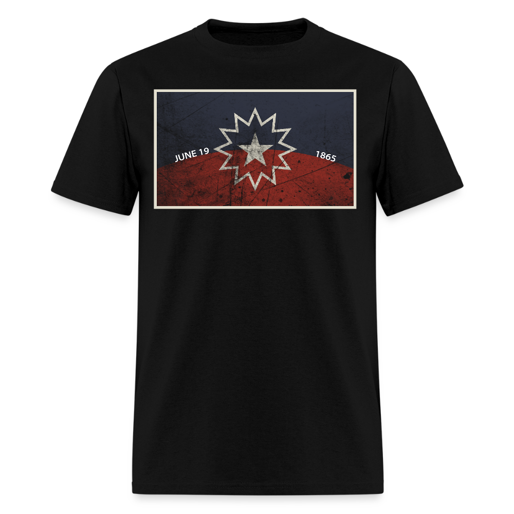 Juneteenth Flag 1865 Emancipation T-Shirt - black