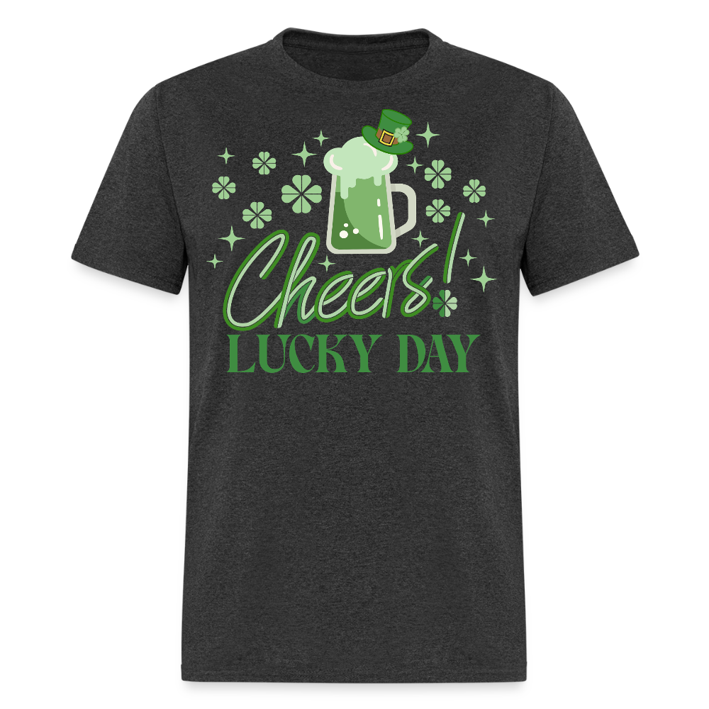Lucky Day St Patrick’s Drinking Team T-shirt - heather black
