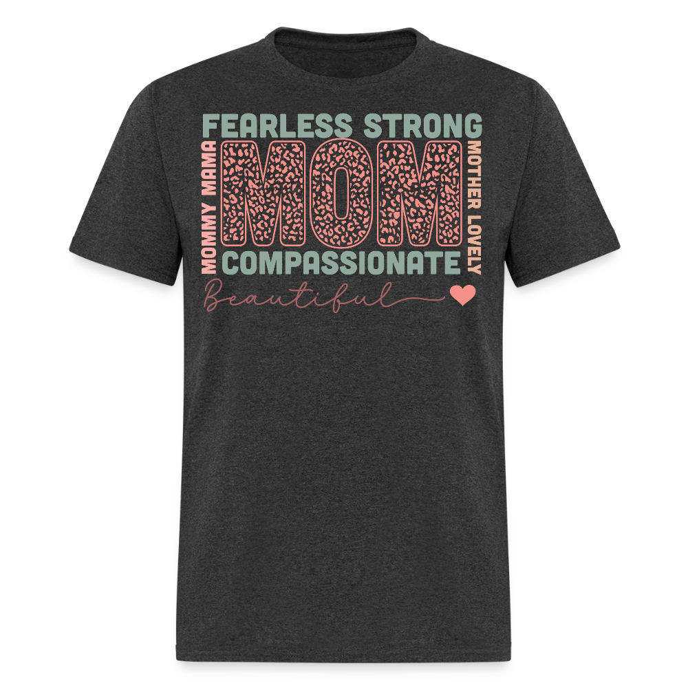 Personalized Mother's Day Motherhood Celebration T-shirt - heather black