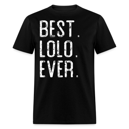 Best Lolo Ever Filipino Grandfather Gift T-shirt - black