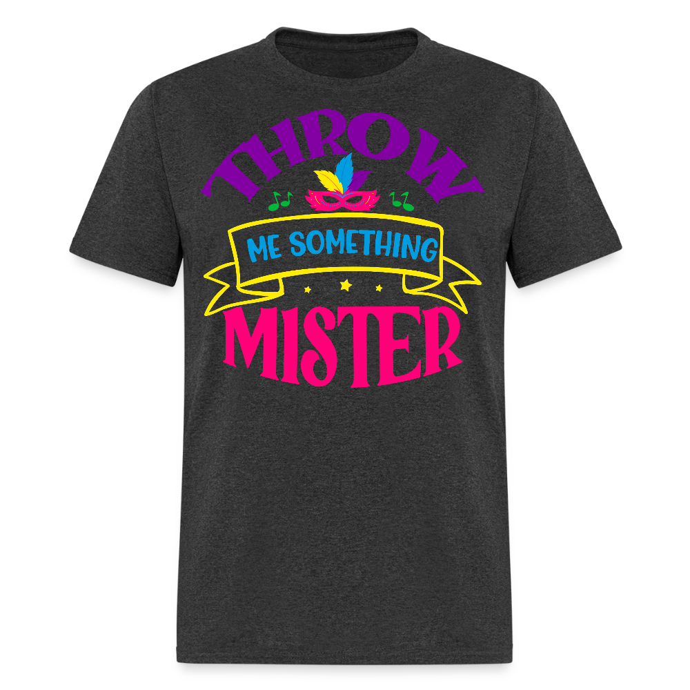 Throw Me Something Mister Mardi Gras T-shirt - heather black
