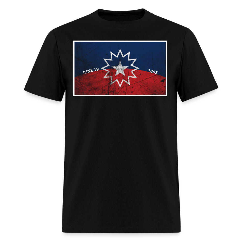 June 19 1865 Freedom Day Juneteenth Flag T-Shirt - black