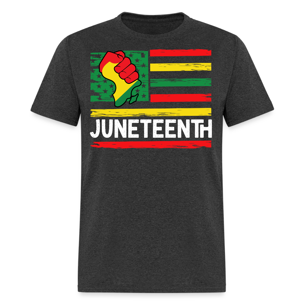 African American Freedom Juneteenth T-shirt - heather black