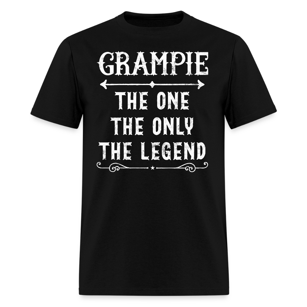 Grampie The Legend Father’s Day Gift T-Shirt - black