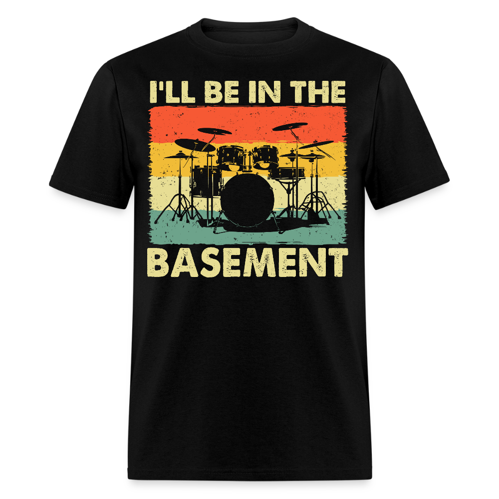Drum Kit Graphic Tee For Musicians T-shirt - black