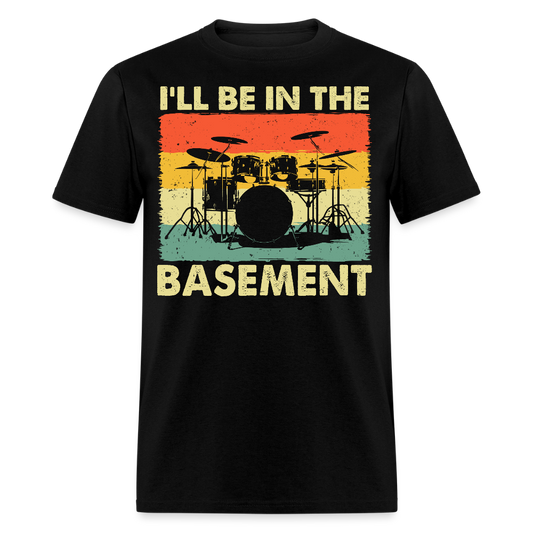 Drum Kit Graphic Tee For Musicians T-shirt - black