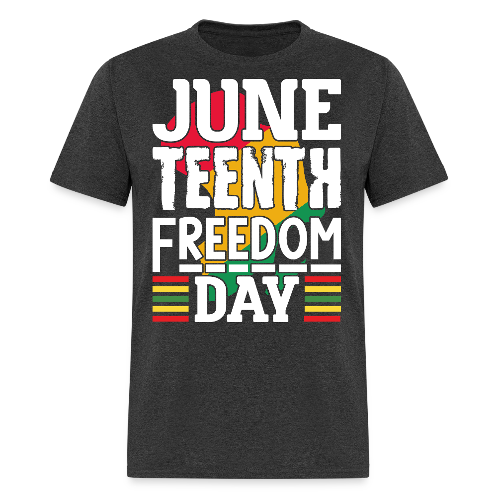 Juneteenth Freedom Day Black Heritage T-shirt - heather black
