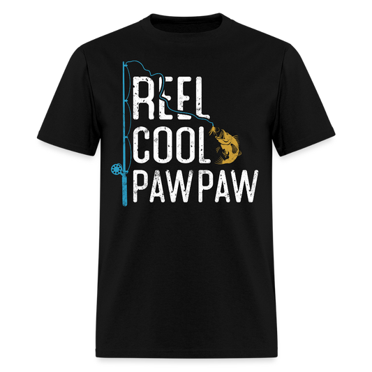 Reel Cool Pawpaw Fishing Grandpa Gift T-Shirt - black